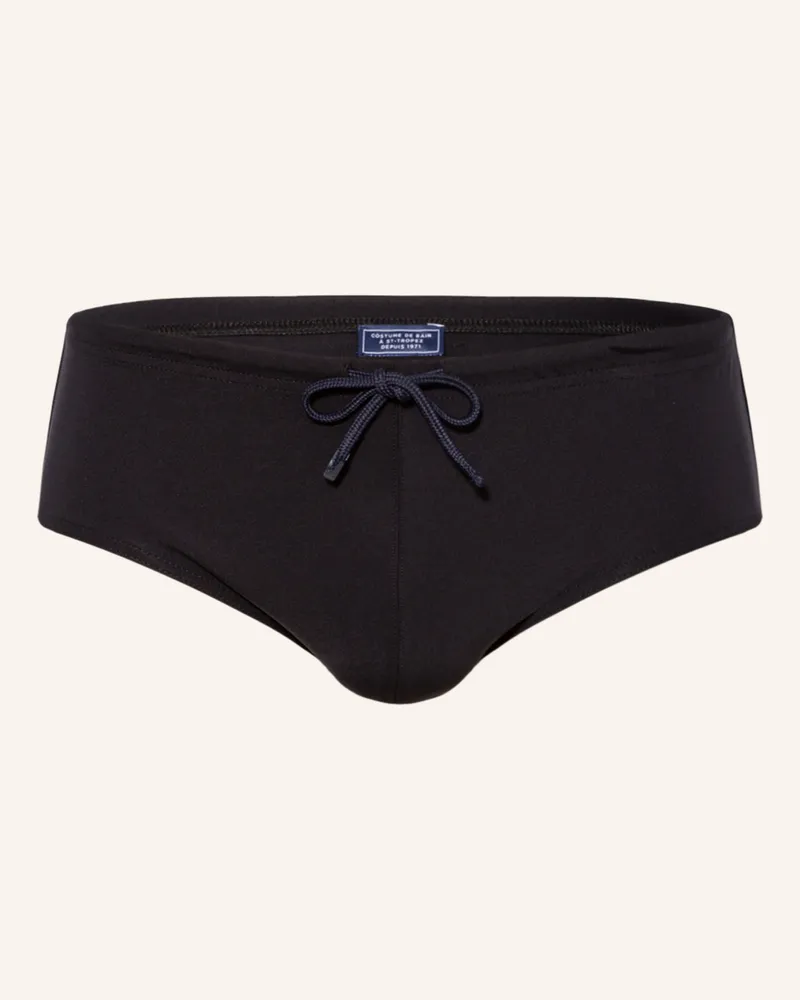 Vilebrequin Badeslip Nuage schwarz Schwarz