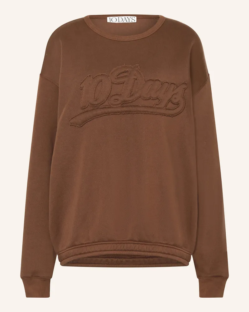 10Days Sweatshirt braun Dunkelbraun