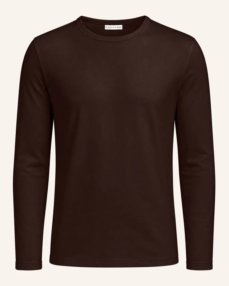 KIEFERMANN Kiefermann Langarmshirt Aus Baumwolle Und Elasthan Jolian braun Braun