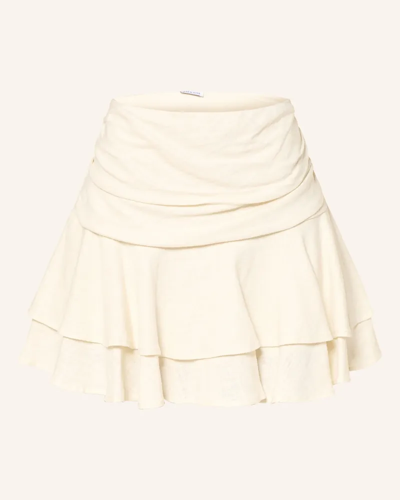 Mrs & HUGS Skort Mit Leinen beige Ecru