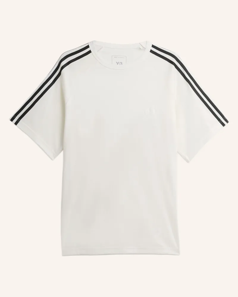 Y-3 Y-3 Short Sleeve Tee 3-Streifen weiss Weiss
