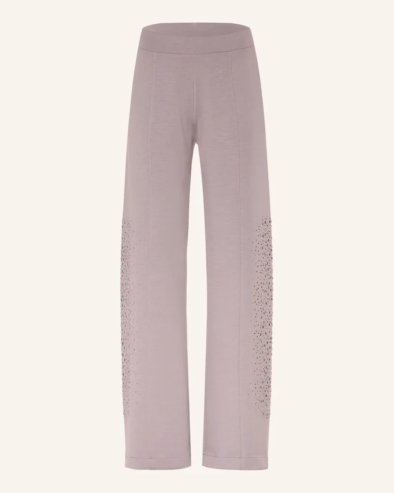 EA7 Sweatpants Mit Schmucksteinen braun Taupe
