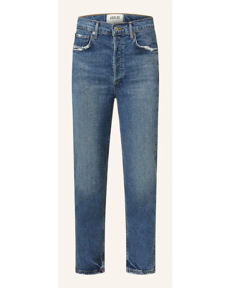 AGOLDE 7/8-Jeans RILEY Blau