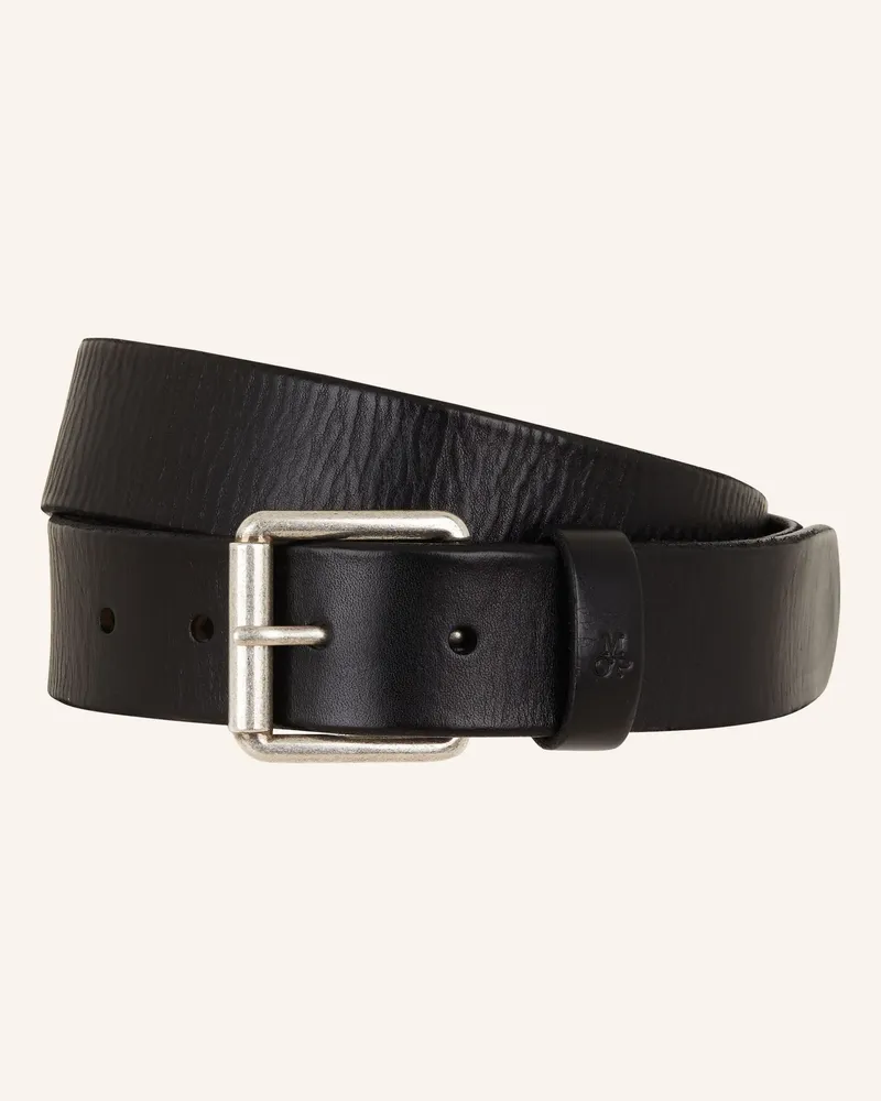 Marc O'Polo Ledergürtel schwarz Schwarz