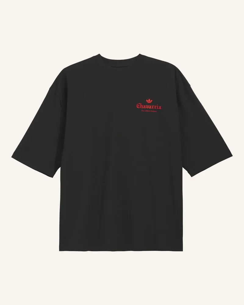 adidas Chavarria Dark Rose T-Shirt schwarz Schwarz