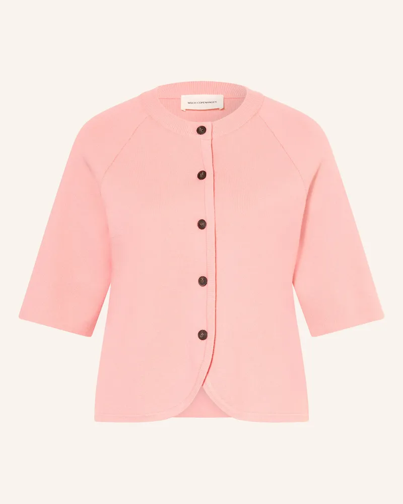 MOSS COPENHAGEN Strickjacke Mschaubree East Mit 3/4-Arm rosa Rosa
