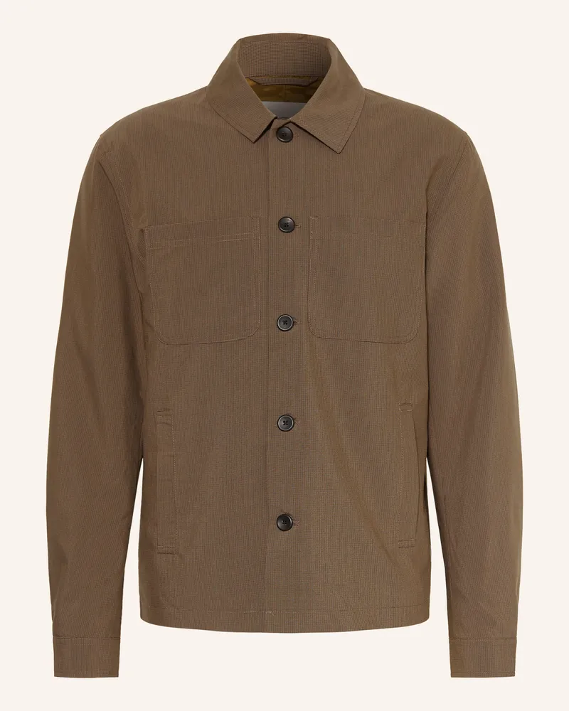 LES DEUX Overshirt braun Dunkelbraun