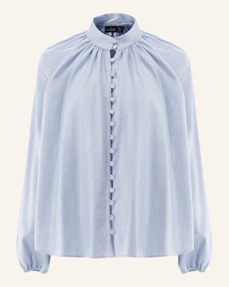 van Laack Bluse Modern Fit Blau