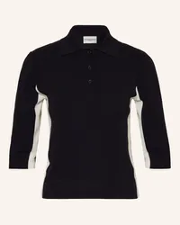 Claudie Pierlot Strick-Poloshirt Schwarz