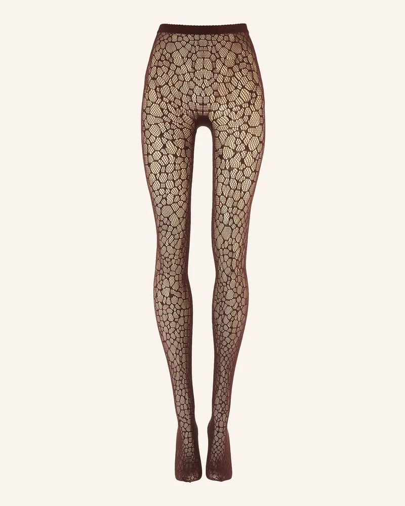 Wolford Strumpfhose Reptile Net Tights braun Braun