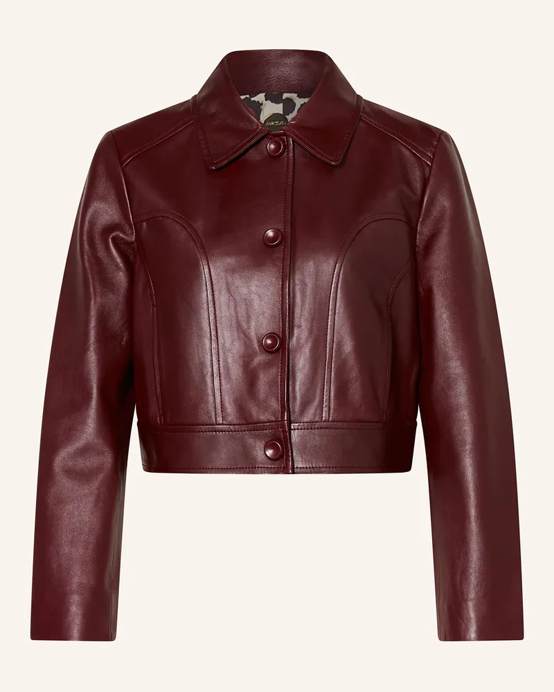Marc Cain Cropped-Lederjacke rot 294