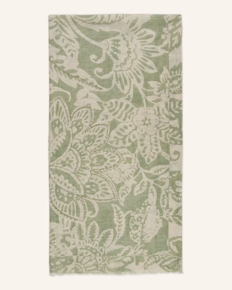 Marc O'Polo Schal mit Leinen Hellgrün