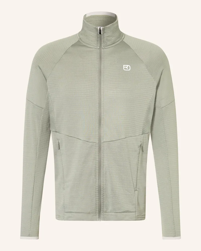 Ortovox Midlayer-Jacke Fleece Light Grid gruen Hellgrün