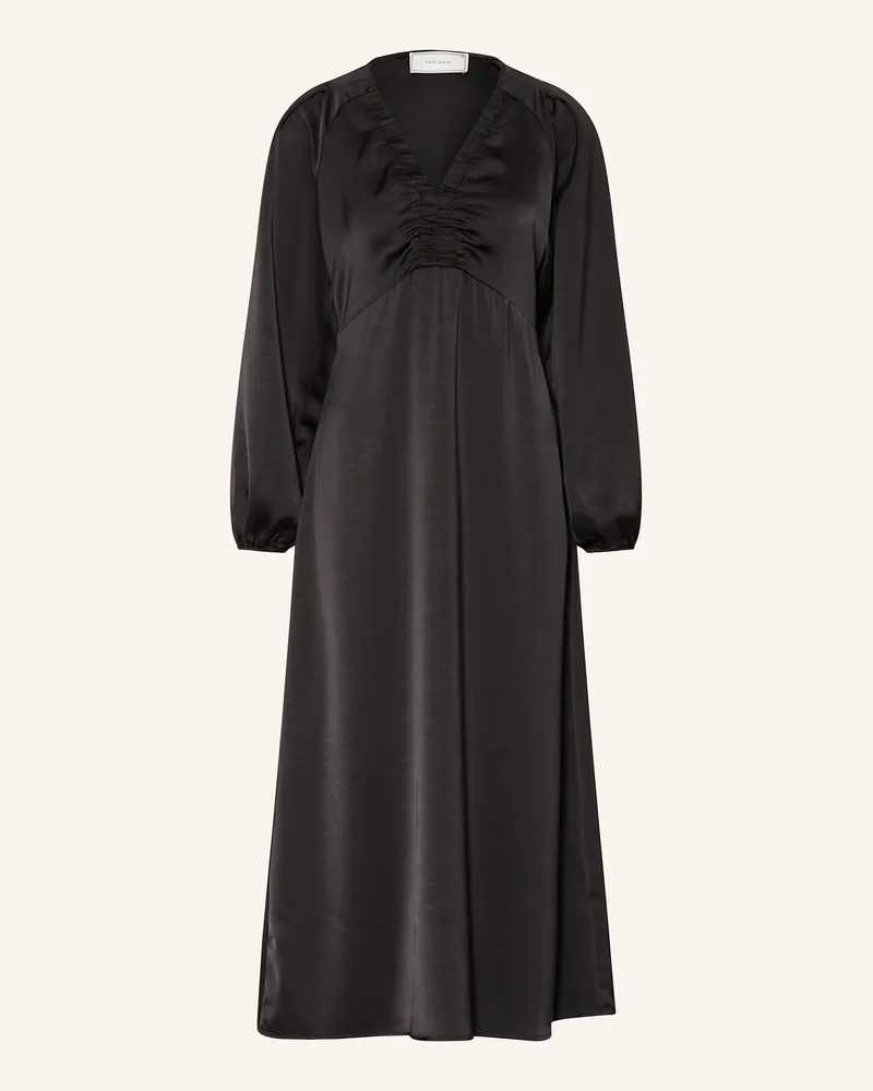 Neo Noir Satinkleid Isobel schwarz Schwarz