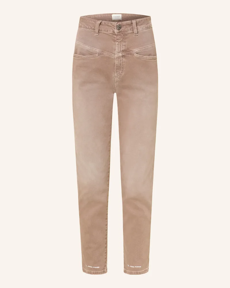 Closed Cropped Jeans Pedal Pusher beige 939