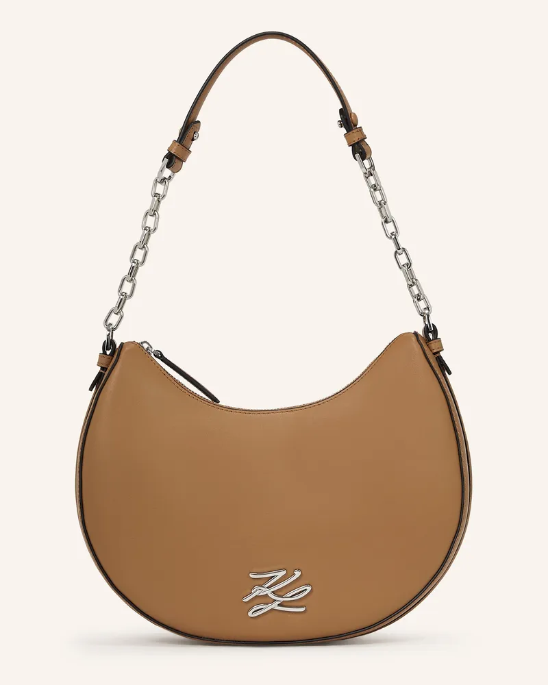 Karl Lagerfeld K/Autograph Hobo-Bag Camel