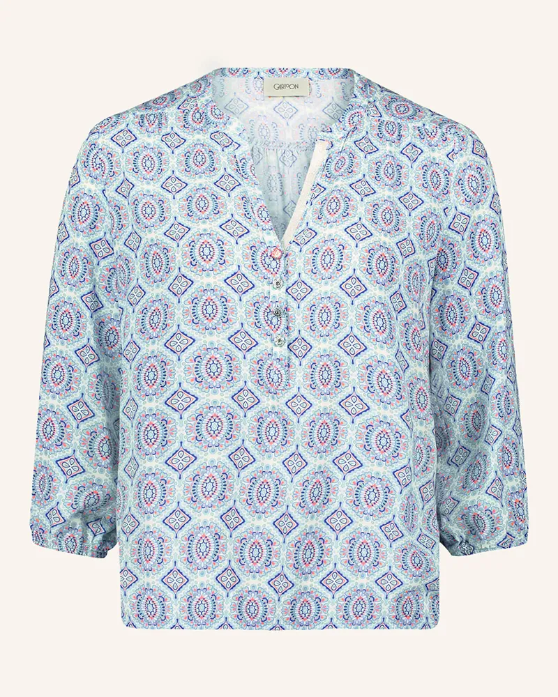 Cartoon Blusenshirt mit 3/4-Arm Mint