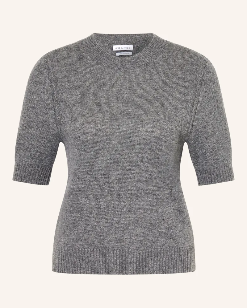 Mrs & HUGS Strickshirt Aus Cashmere grau Grau