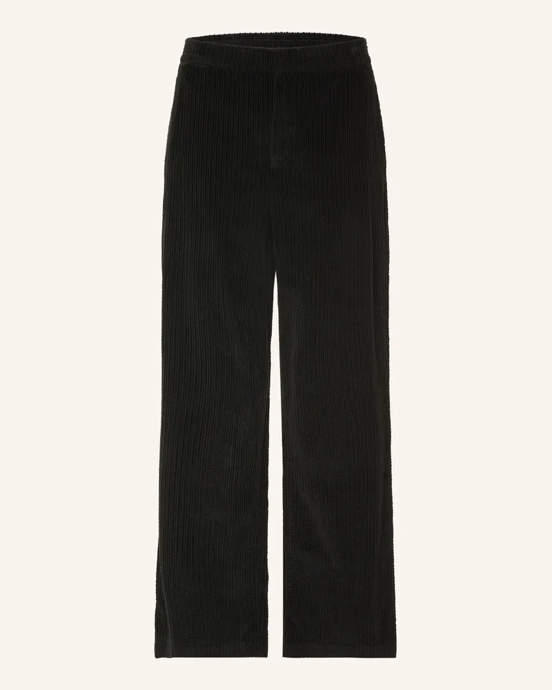 Lacoste Cordhose Relaxed Fit schwarz Schwarz