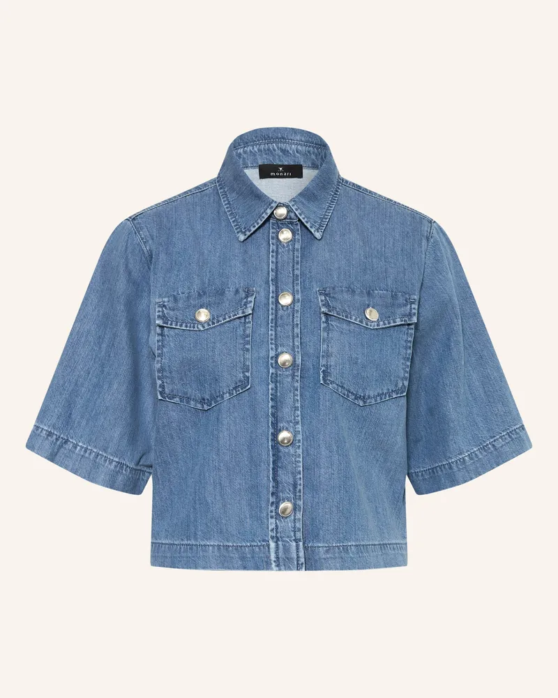 monari Hemdbluse In Jeansoptik blau Blau