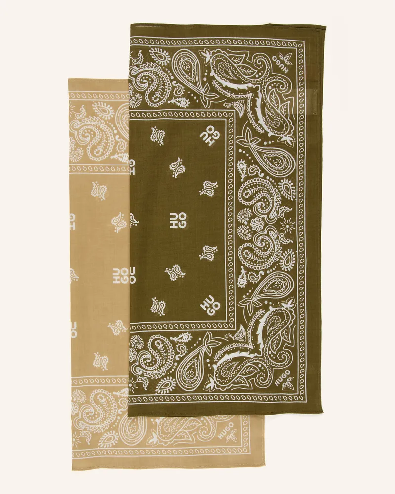 HUGO BOSS 2er-Pack Tücher Camel