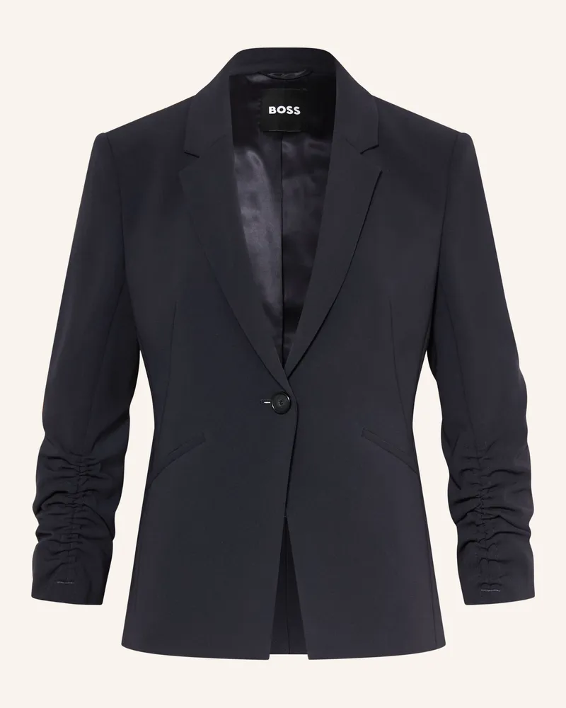 HUGO BOSS Blazer Jia Mit 3/4-Arm blau Dunkelblau