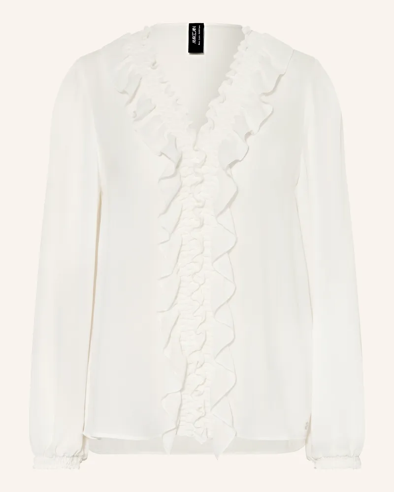Marc Cain Bluse Mit Rüschen Und Volants weiss 110