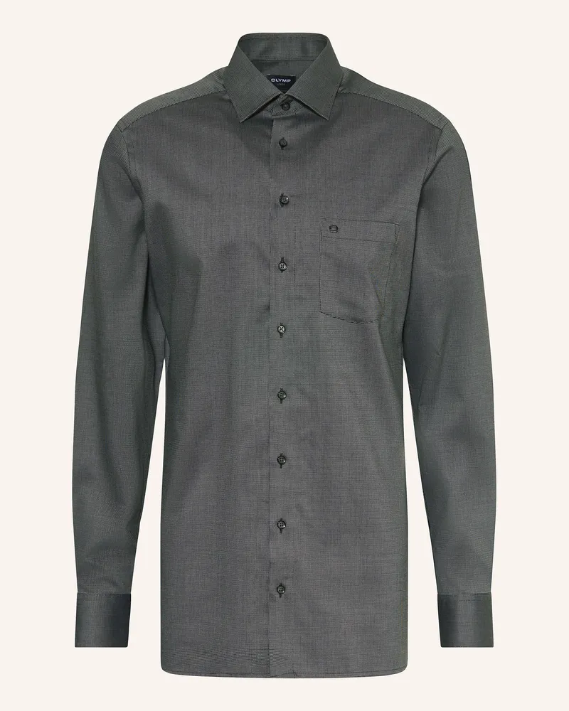 Olymp Hemd Luxor modern fit mit extralangem Arm Dunkelgrau