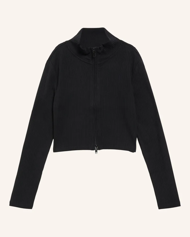 S.Oliver Sweatshirt Jacke schwarz Schwarz
