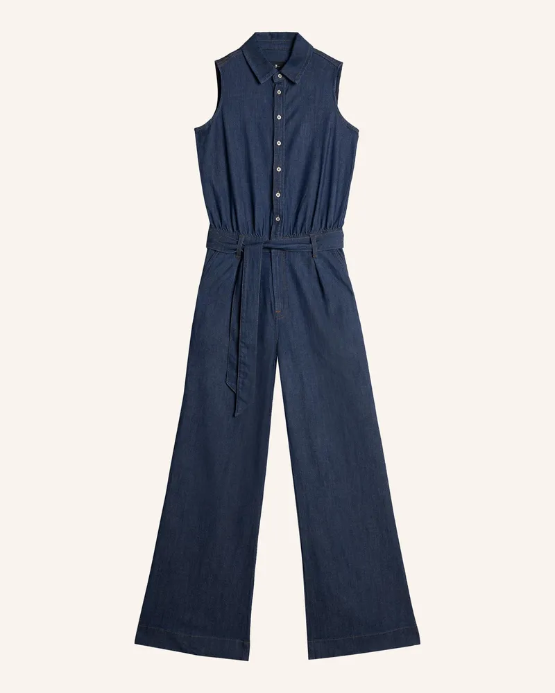 7 for all mankind Denim Jumpsuit Blau