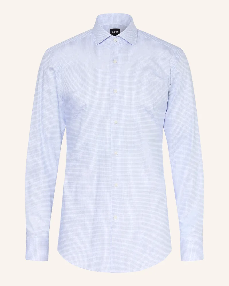 HUGO BOSS Hemd Hank Slim Fit blau Blau