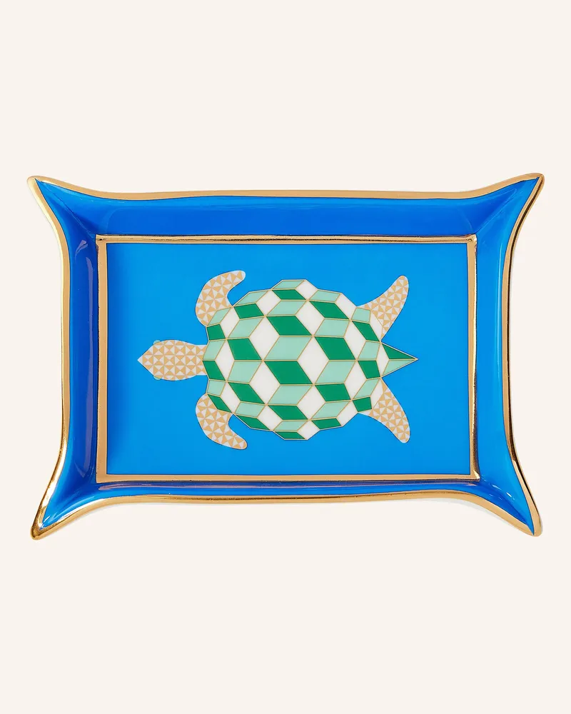 Jonathan Adler Schale TURTLE Blau