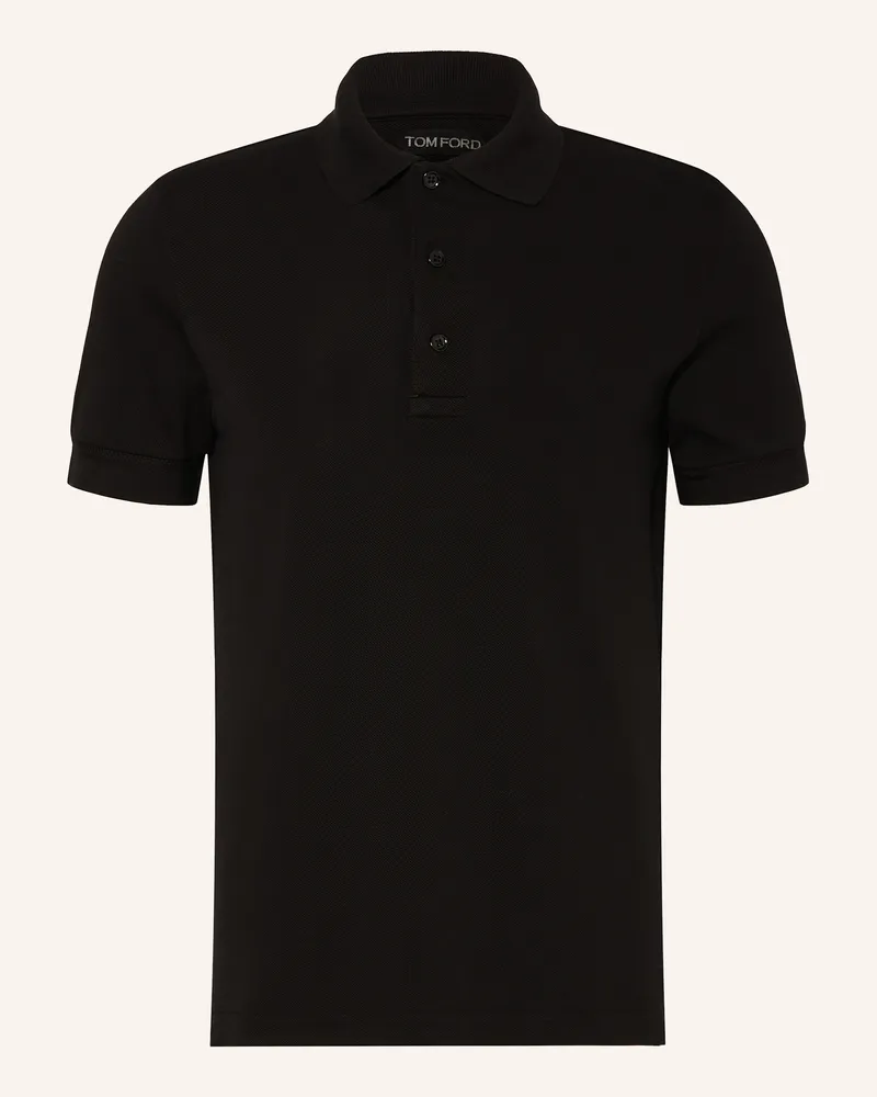 Tom Ford Piqué-Poloshirt Schwarz