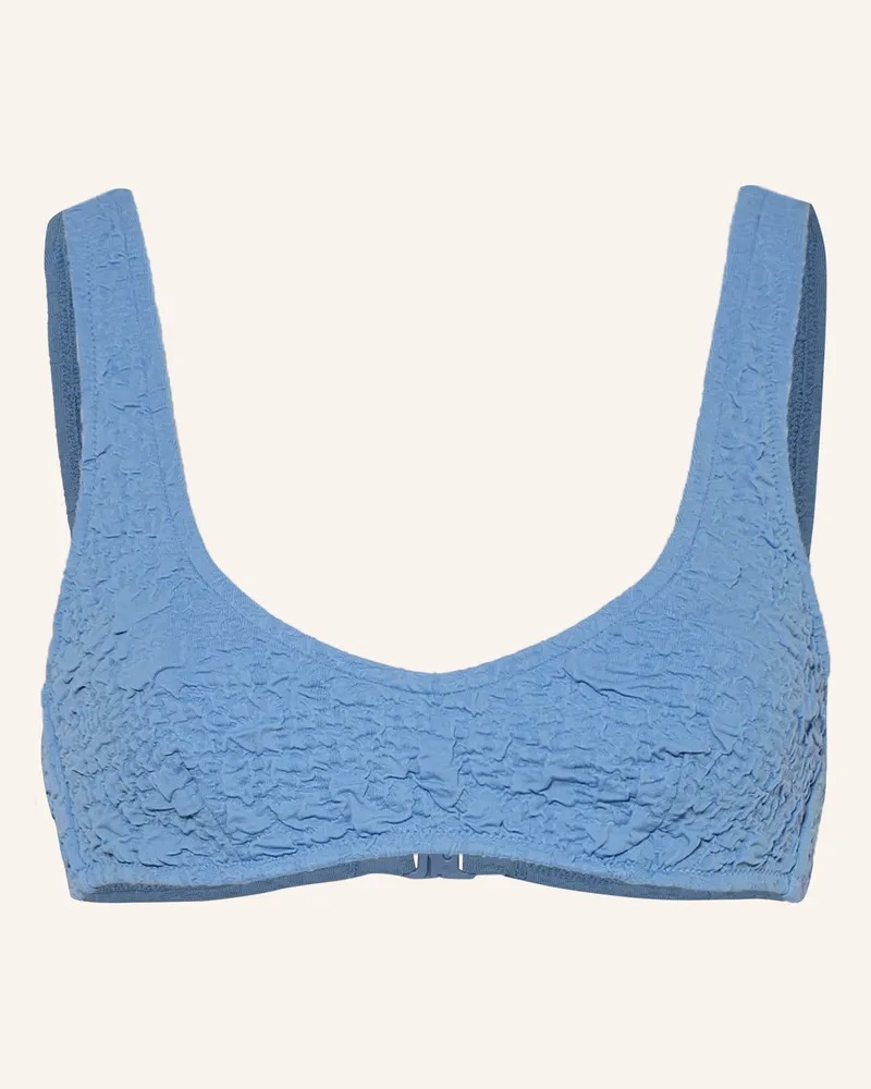 watercult Bügel-Bikini-Top Tidal Texture blau Hellblau