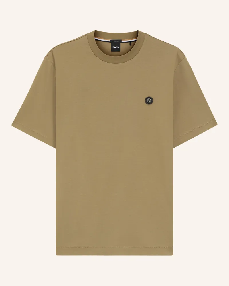 HUGO BOSS T-Shirt C-Taut 01 Regular Fit gruen Khaki