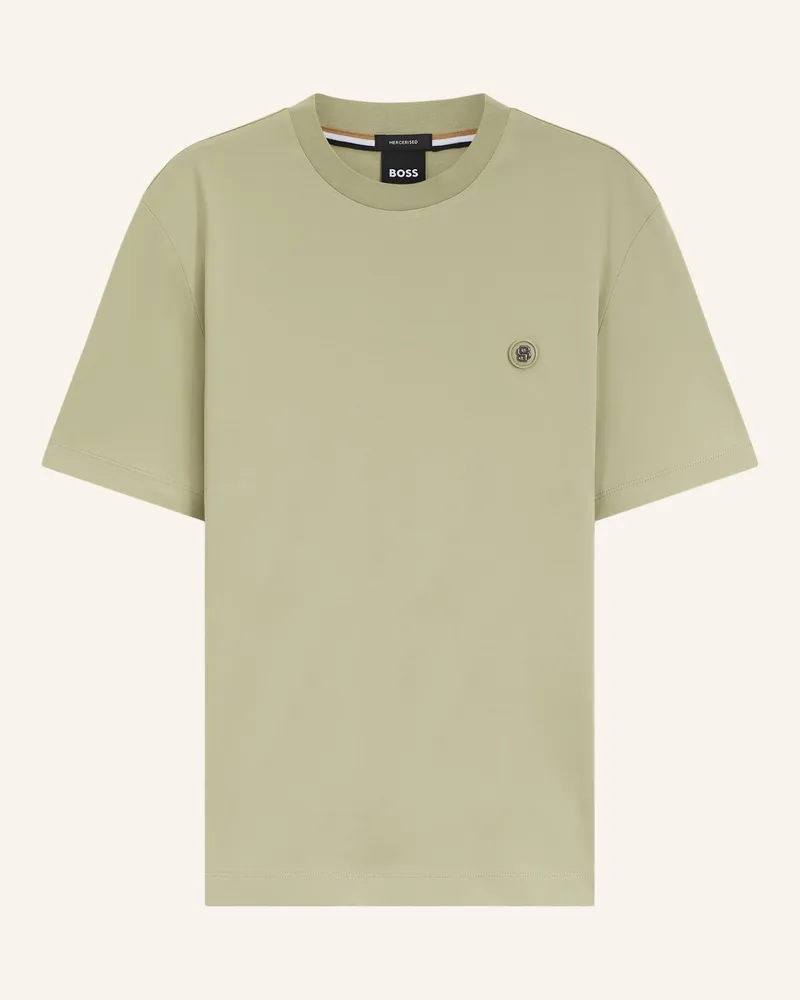 HUGO BOSS T-Shirt C-Taut 01 Regular Fit gruen Khaki