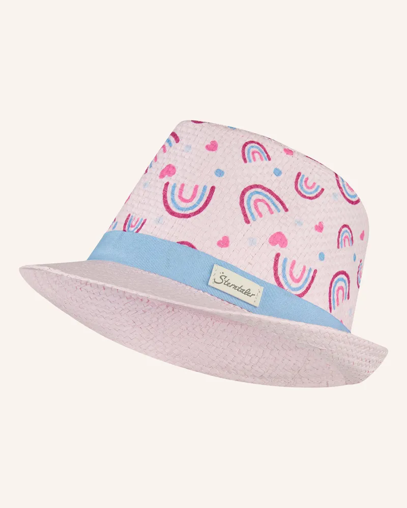 Sterntaler Strohhut Regenbogen pink Rosa
