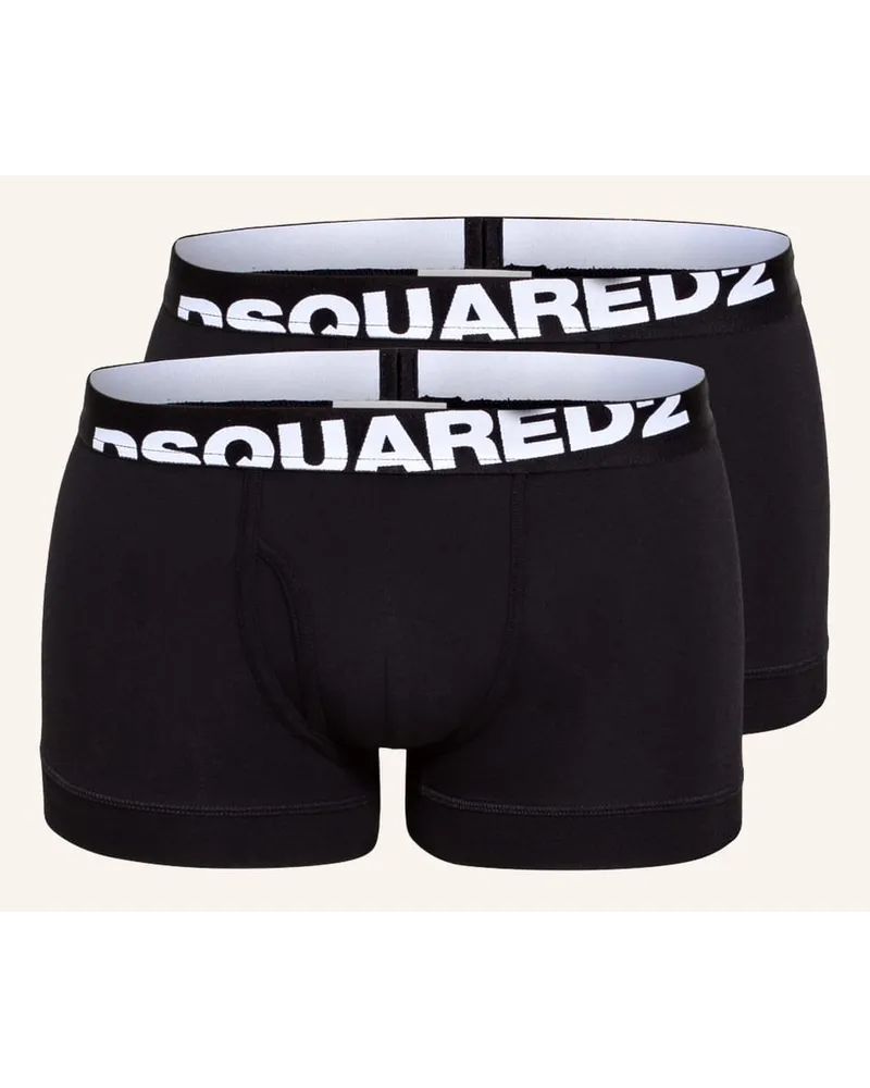 Dsquared2 2er-Pack Boxershorts Schwarz