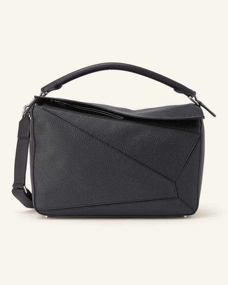 Loewe Schultertasche Puzzle Large schwarz Schwarz
