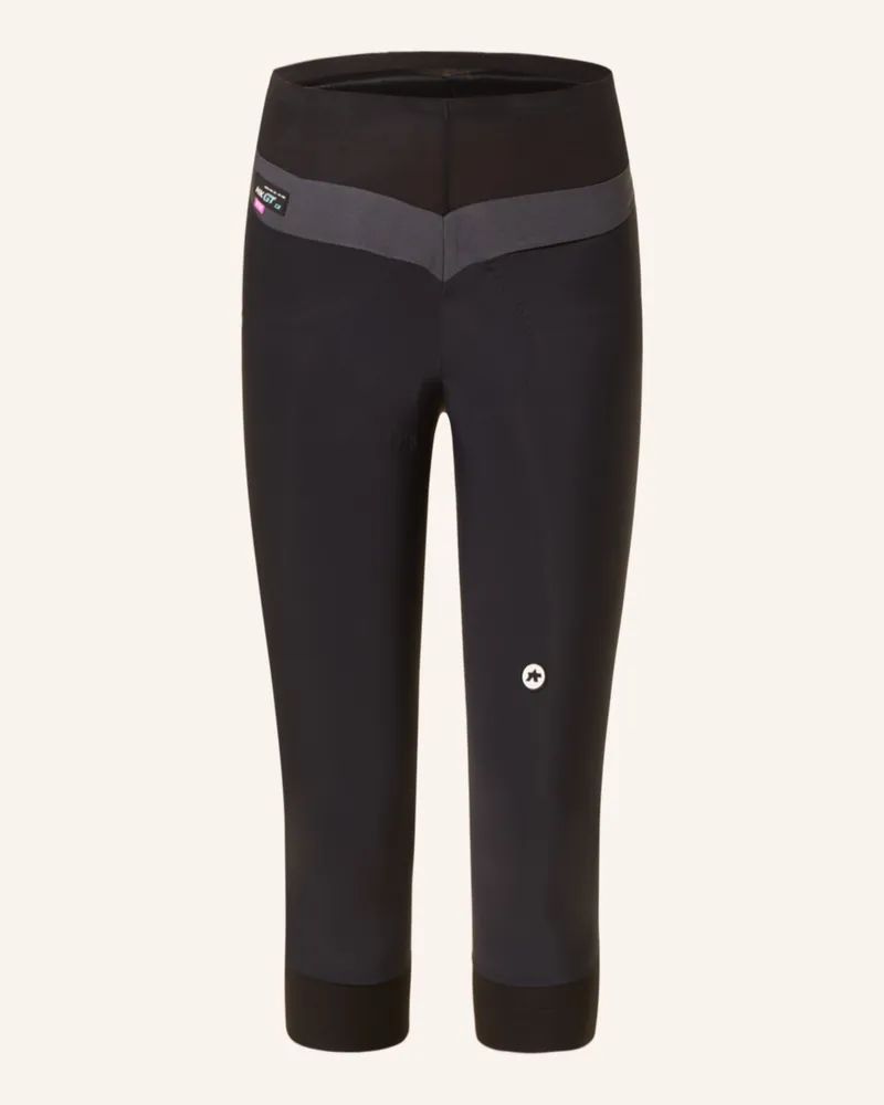 ASSOS Radhose UMA GT SUMMER HALF KNICKERS C2 mit gepolstertem Einsatz Schwarz