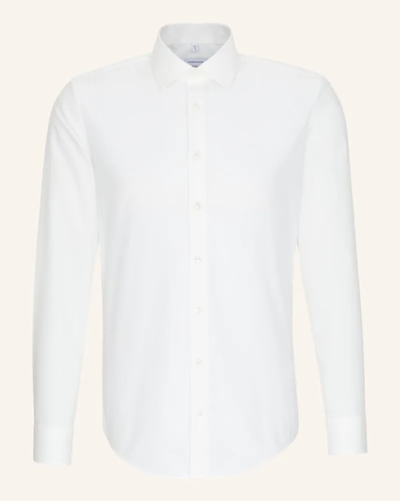 Seidensticker Hemd Slim Fit weiss Ecru