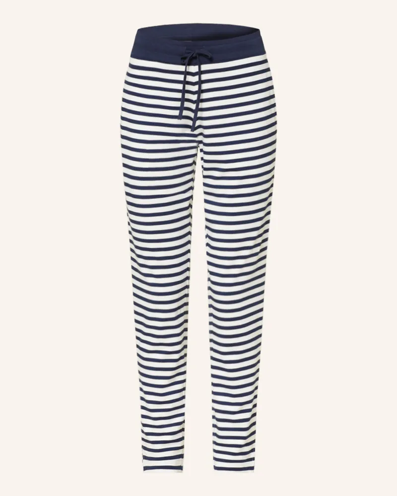 Mey Lounge-Hose Serie Cyra blau Weiss