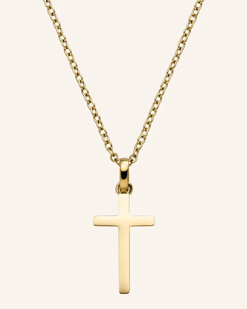 S.Oliver Halskette  Aus  Edelstahl gold Gold