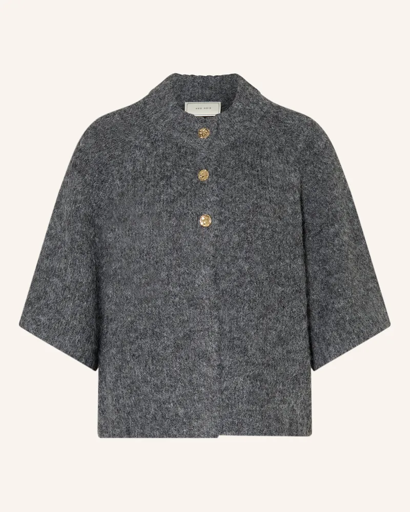 Neo Noir Strickjacke Benuta Mit 3/4-Arm grau Dunkelgrau