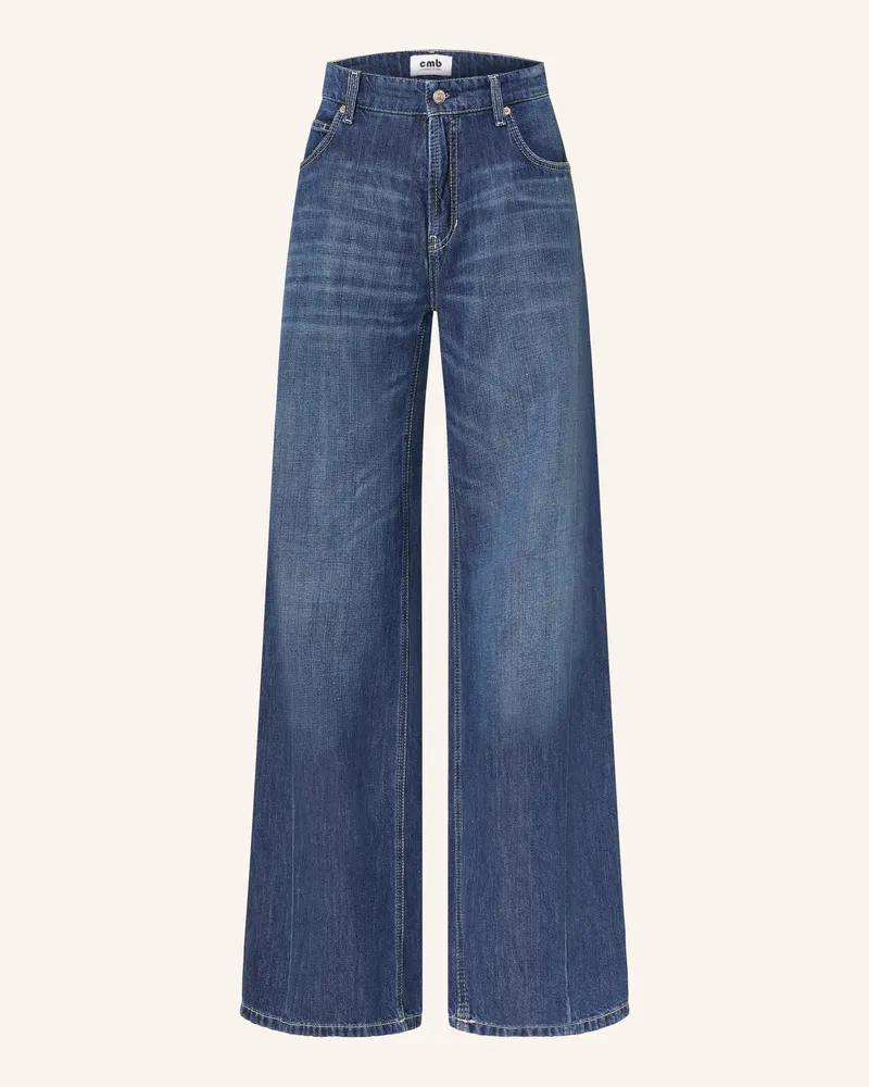 Cambio Wide Leg Jeans PALAZZO mit Leinen 5025