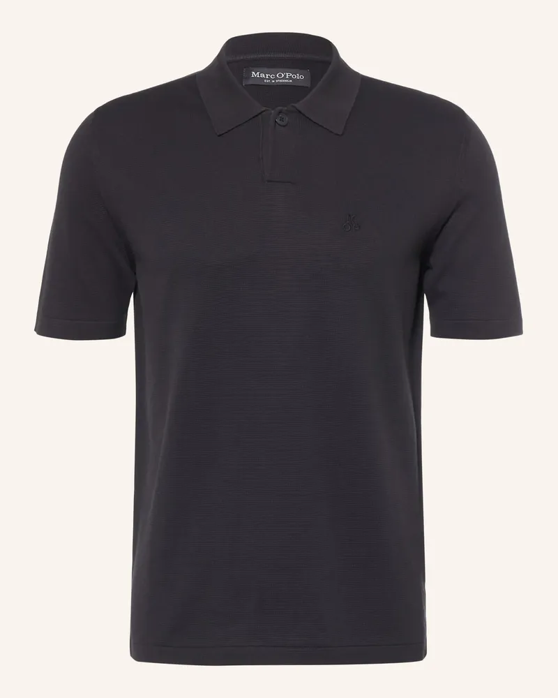 Marc O'Polo Piqué-Poloshirt schwarz Schwarz