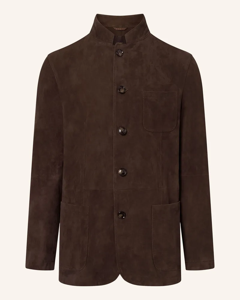 windsor. Lederjacke TESSO-L Dunkelbraun