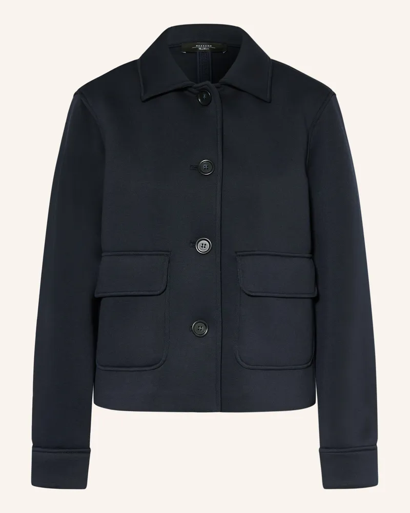 Max Mara Kastenjacke Perle blau Dunkelblau