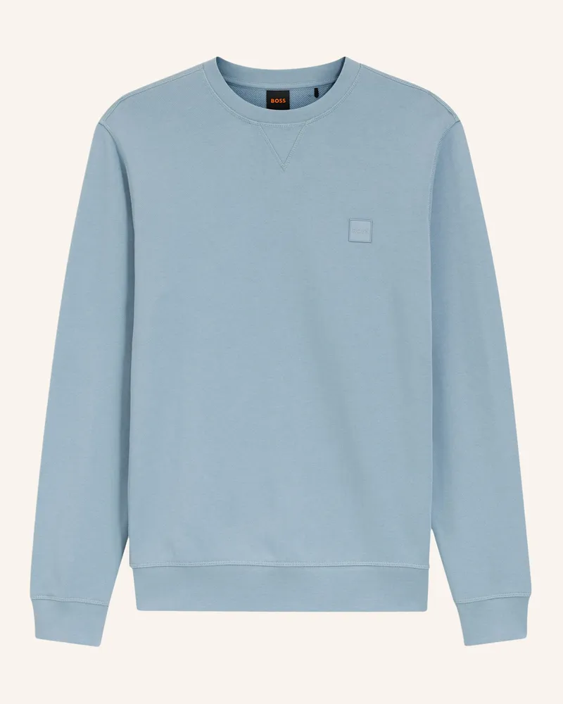 HUGO BOSS Sweatshirt Westart blau Hellblau