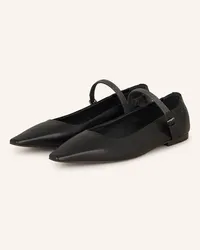 Brunello Cucinelli Ballerinas mit Schmuckperlen - SCHWARZ Schwarz